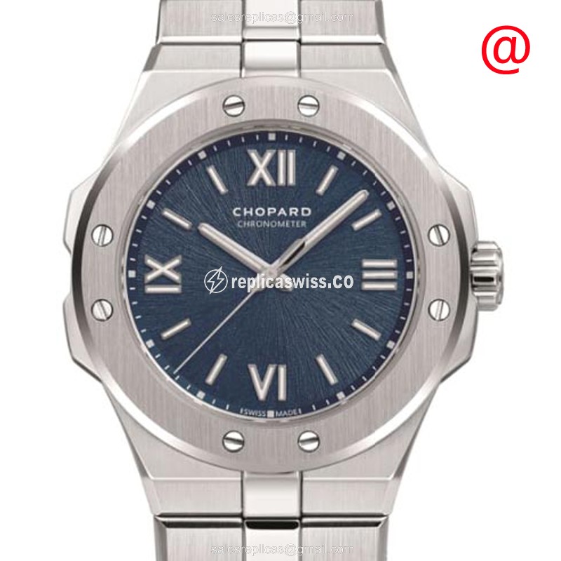Chopard Alpine Eagle Replica - Automatic - Steel Case - Blue Dial - Silver Strap - Luxury Replica ALPINE EAGLE Watch